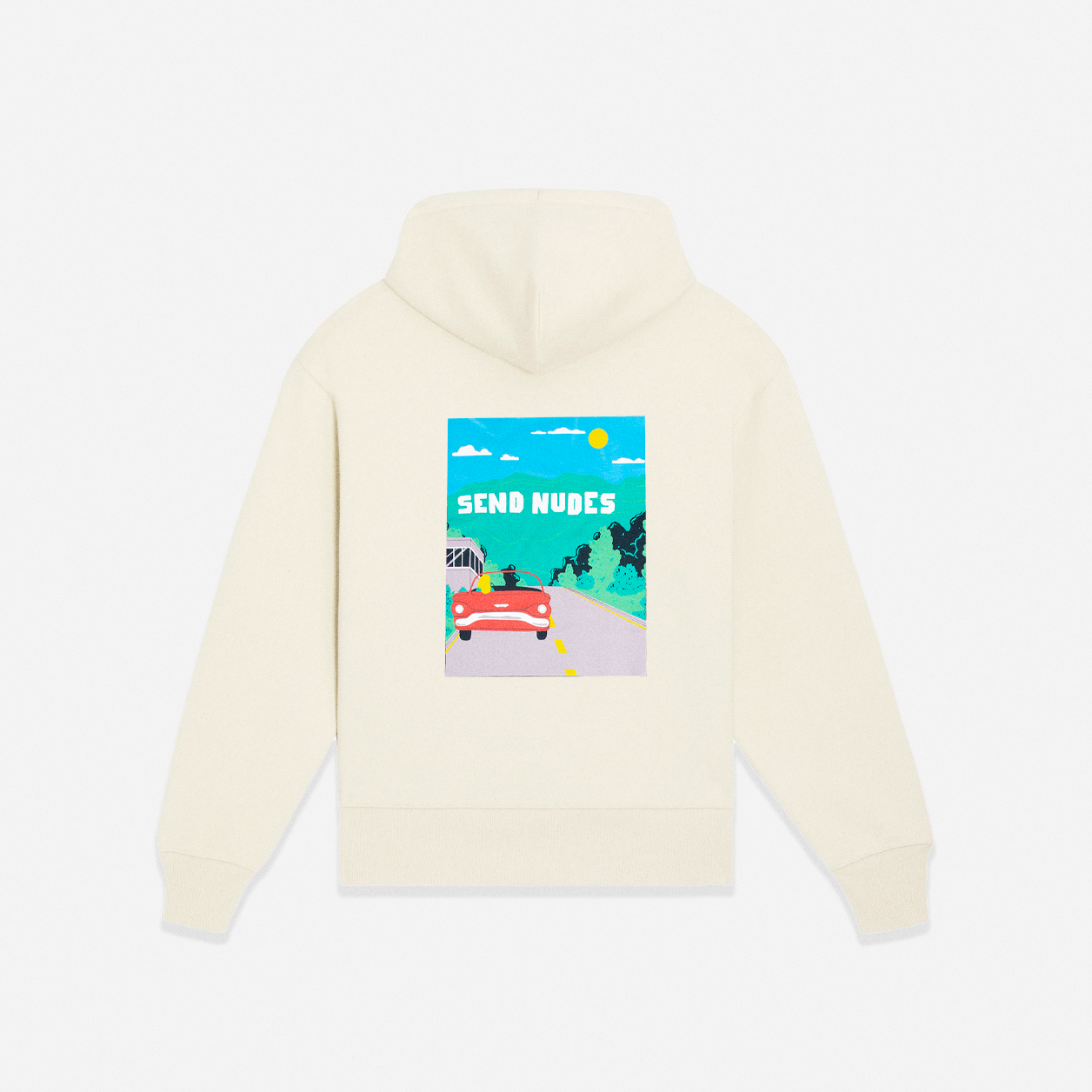HOODIE SEND NUDES HILLS - NATURAL