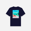 SEND NUDES HILLS T-SHIRT - NAVY
