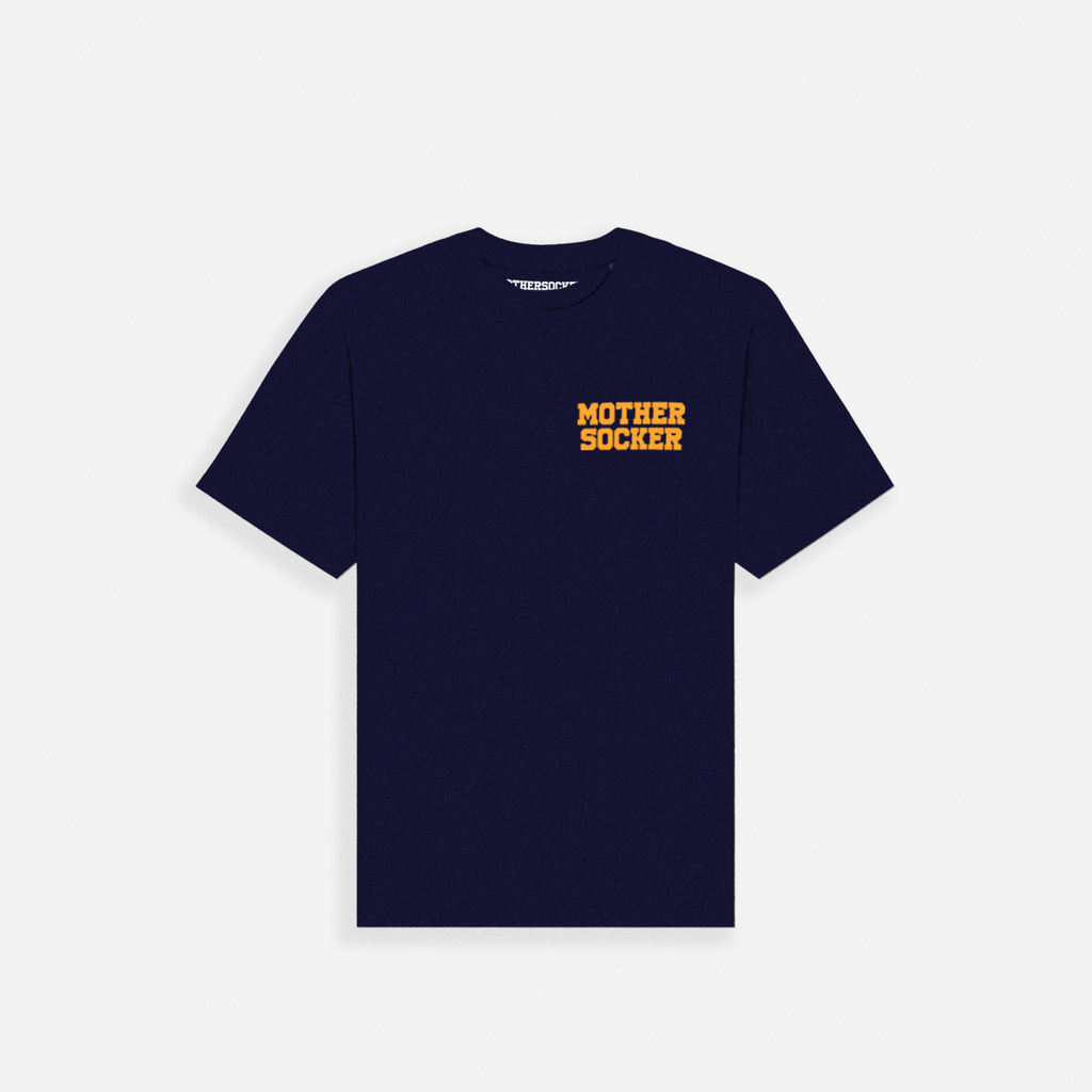 SEND MEMES T-SHIRT ORANGE - NAVY