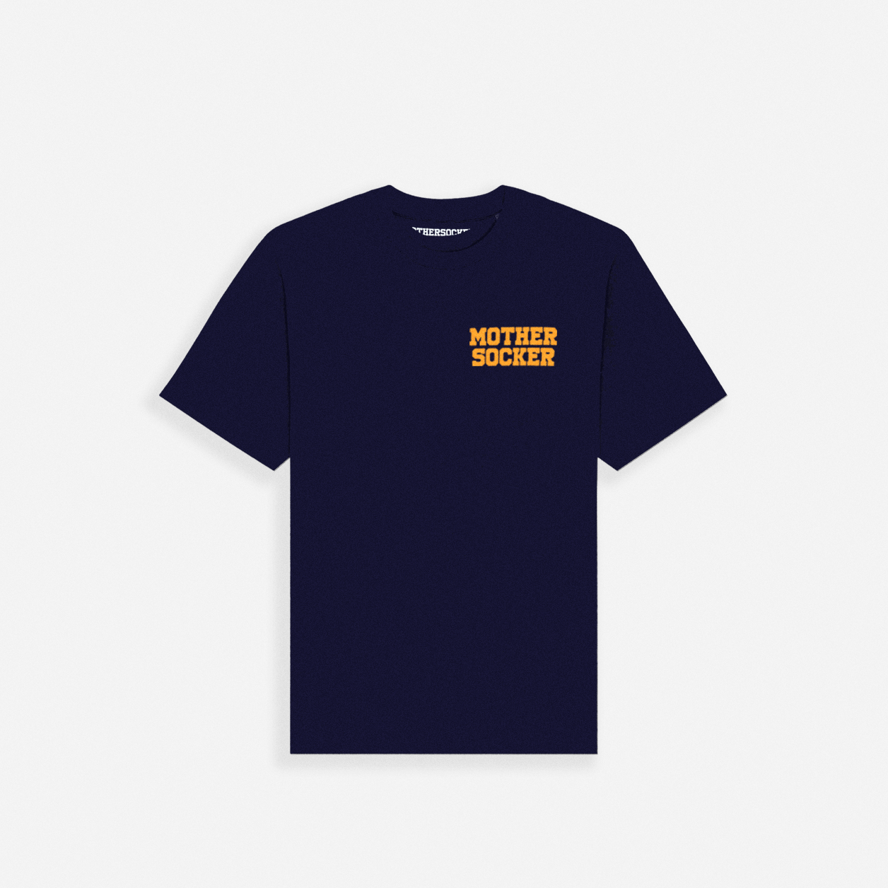 T-SHIRT SEND MEMES ORANGE - NAVY