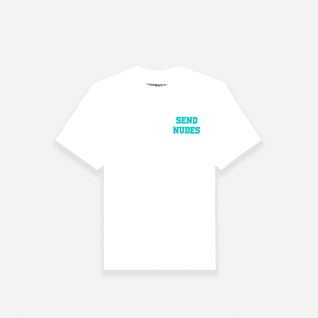 SEND NUDES HILLS T-SHIRT - WHITE