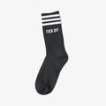 FUCK OFF WHITE - BLACK SOCKS