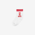 OUI MA GATEE RED - WHITE SOCKS