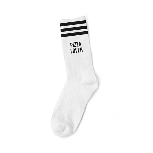 PIZZA LOVER BLACK - WHITE SOCKS