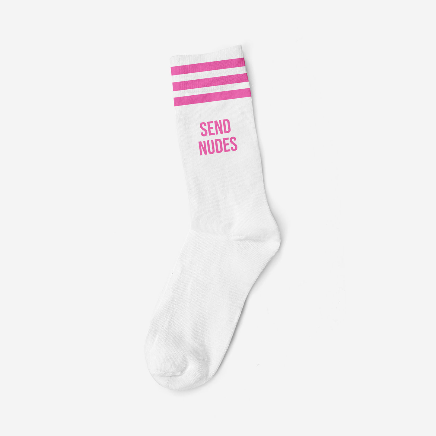 SEND NUDES PINK - WHITE SOCKS