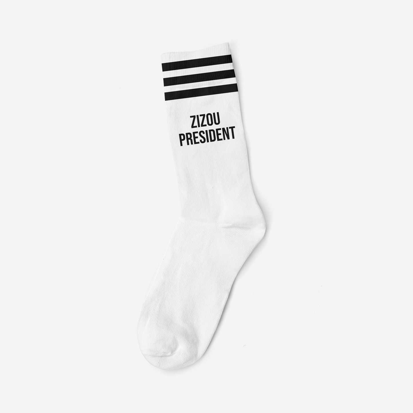 ZIZOU PRESIDENT BLACK - WHITE SOCKS