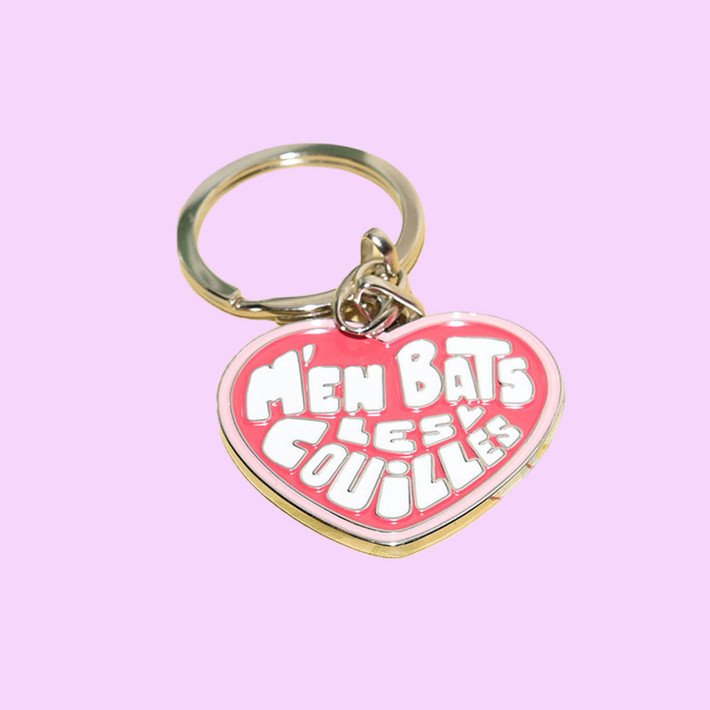 PORTE CLES - M'EN BATS LES COUILLES