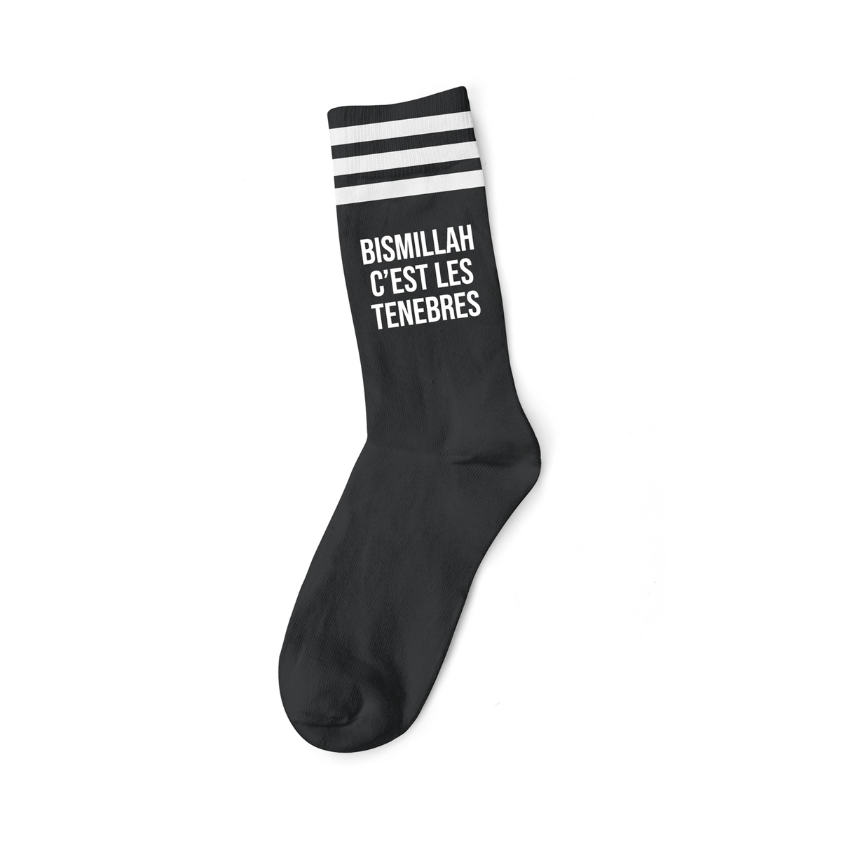BISMILLAH WHITE - BLACK SOCKS