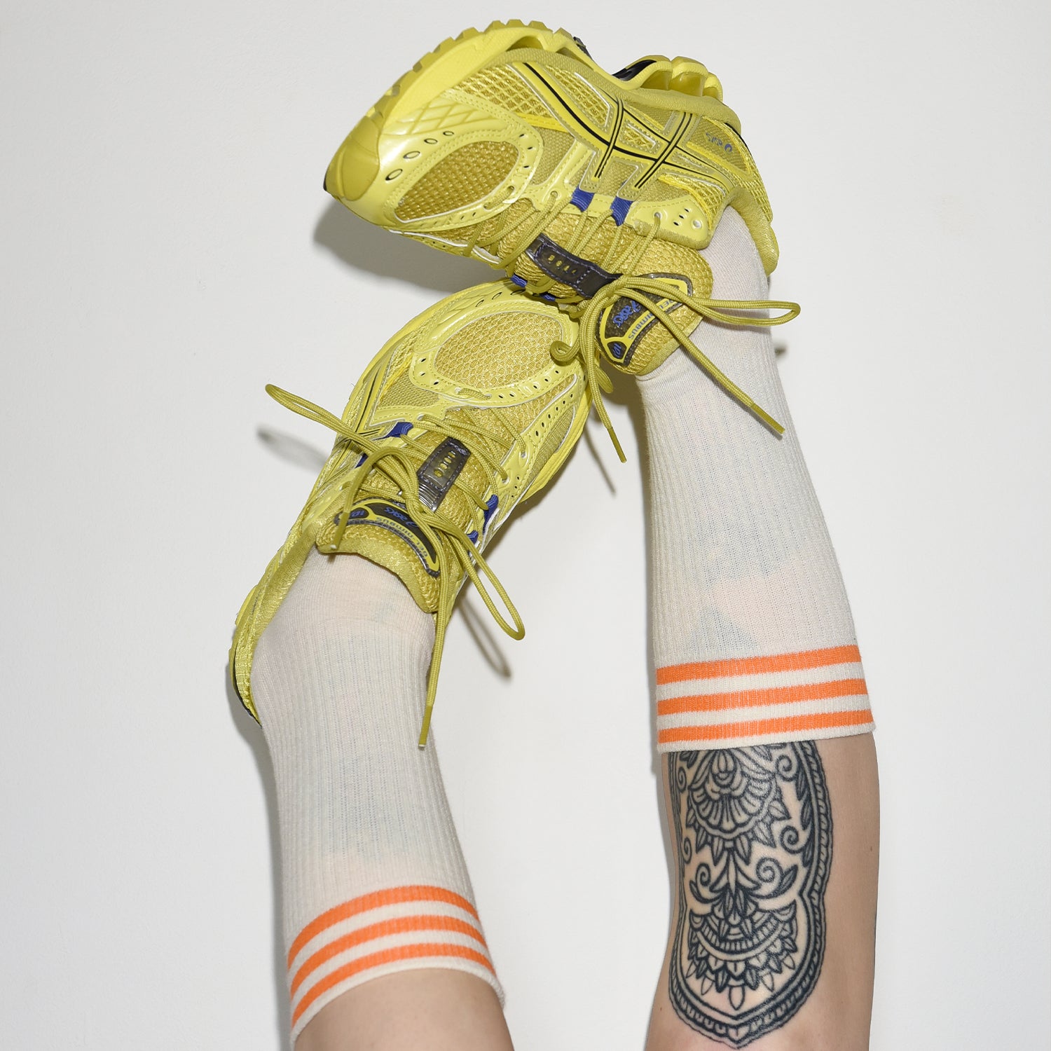 CLASSIC SOCKS ORANGE - OFF WHITE