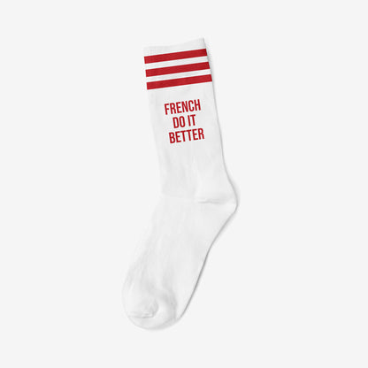FRENCH DO IT BETTER RED - WHITE SOCKS