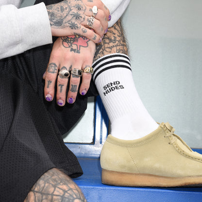 SEND NUDES BLACK - WHITE SOCKS